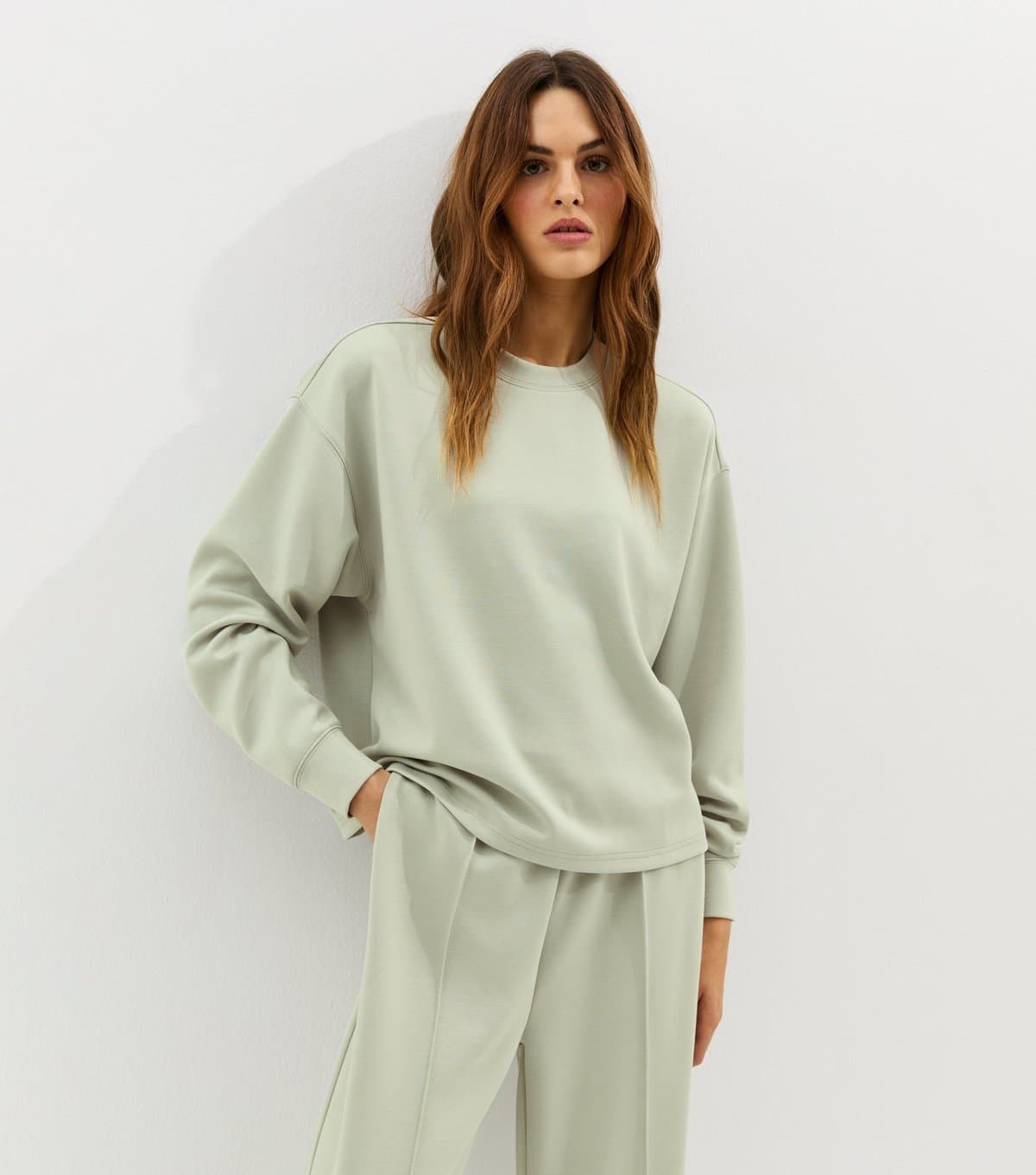 New Look Women's Premium Light Khaki Sweatshirt New Look