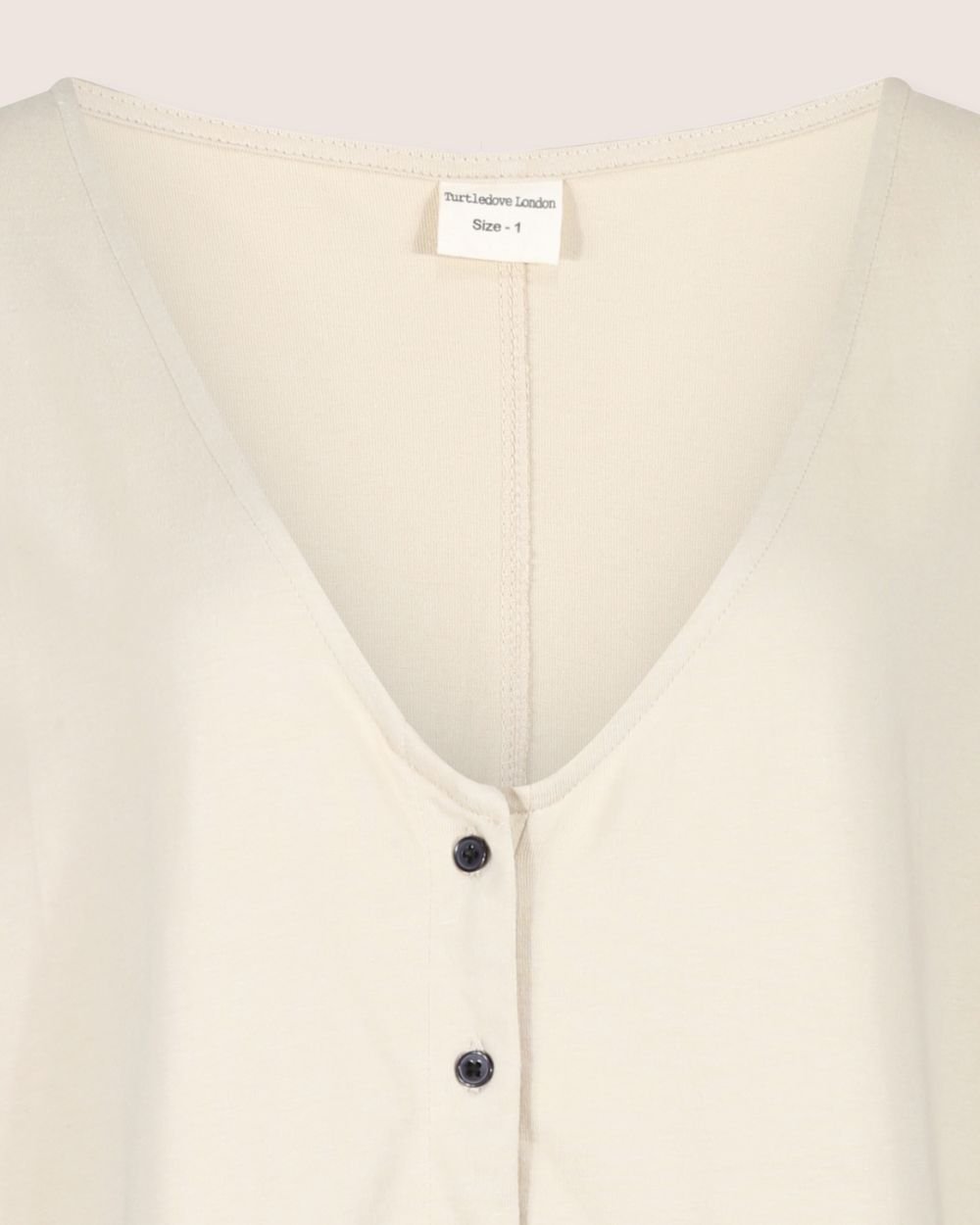 Turtledove London Turtledove London Women's Mai Cream V- Neck Jumpsuit - 2