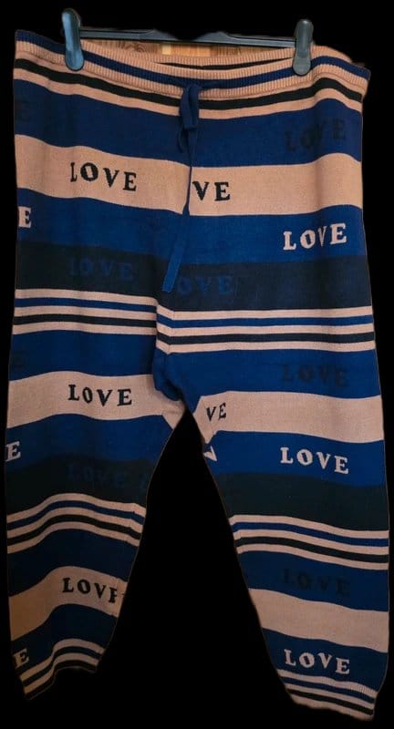 Never Fully Dressed Blue & Multi Stripe Joggers