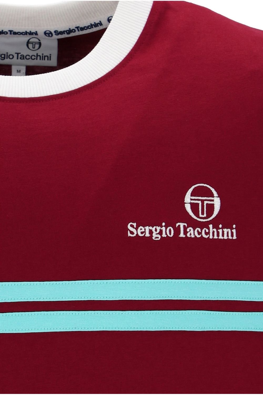 Sergio Tacchini Sergio Tacchini Men's New Supermac T Rhubarb/Gardenia/Aruba Blue - 3