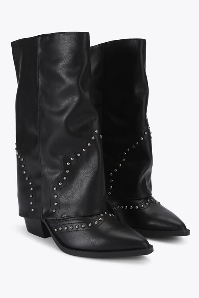 Steve Madden STEVE MADDEN Women's 'Saddle Black' Boots in Black - 2