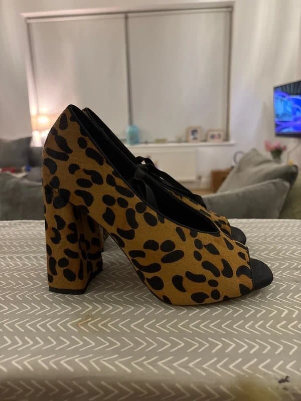 ASOS ASOS Leopard print heels size 4