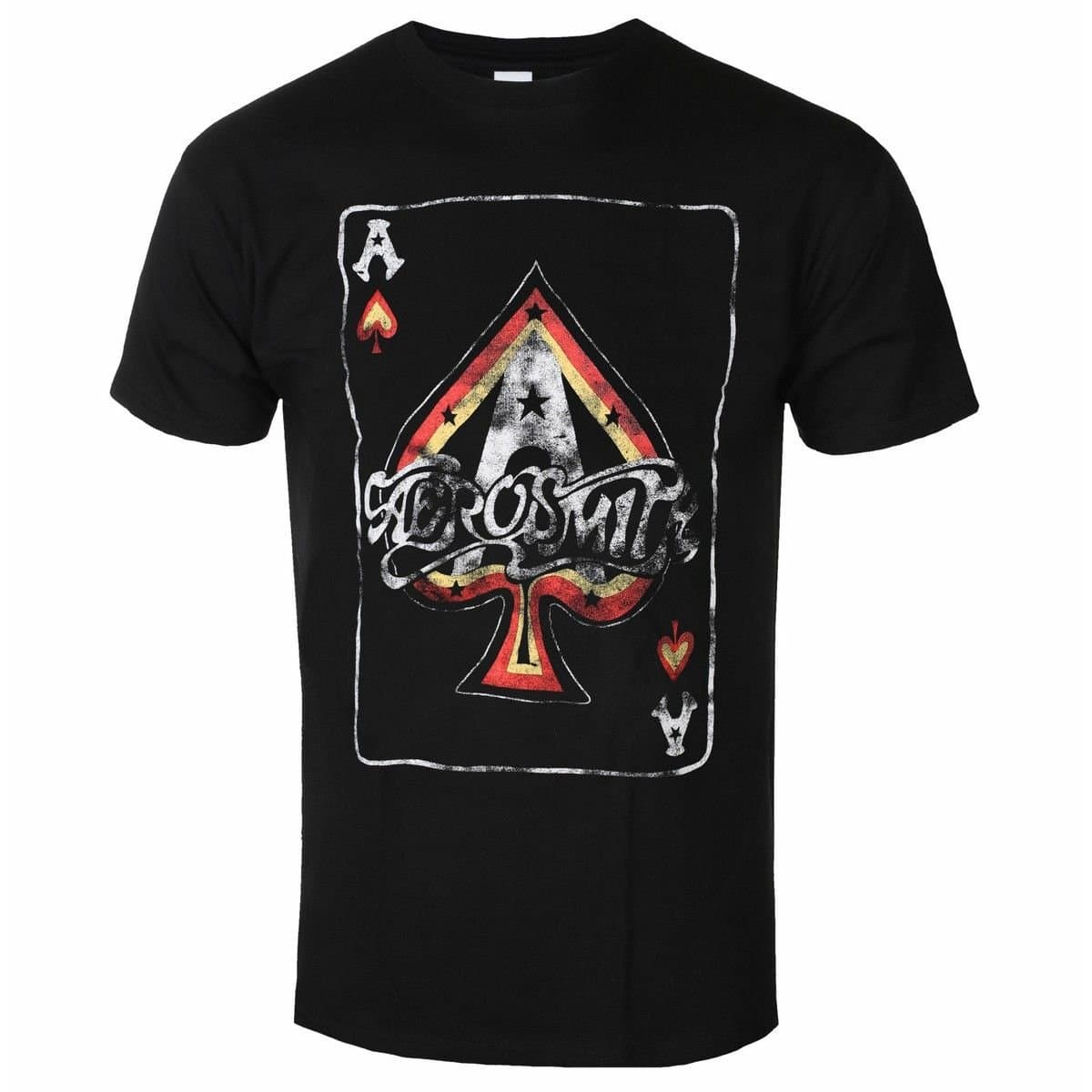 aerosmith Aerosmith Men's Ace Of Spades Cotton T-Shirt in Black