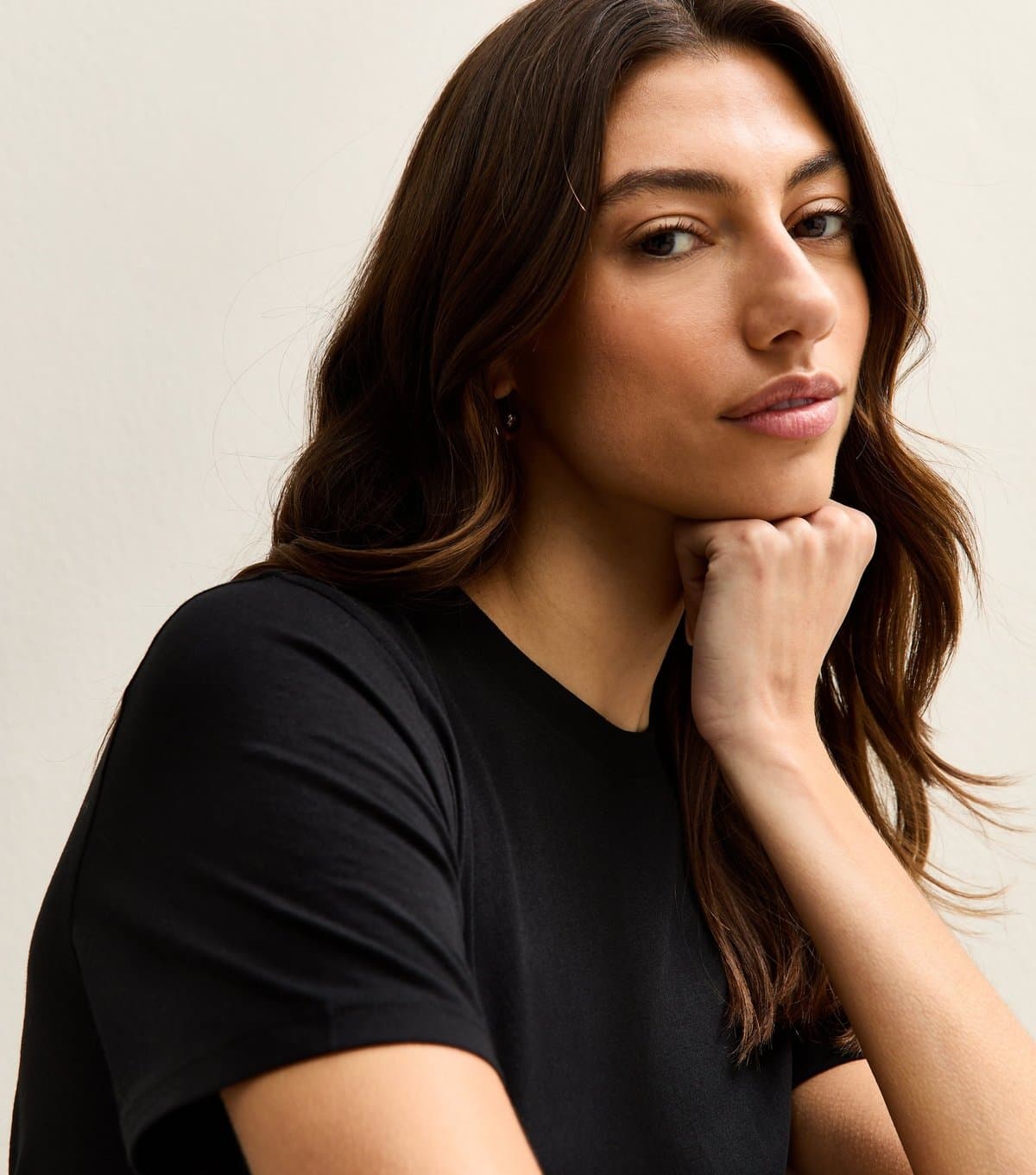 New Look New Look Black Cotton Jersey T-Shirt