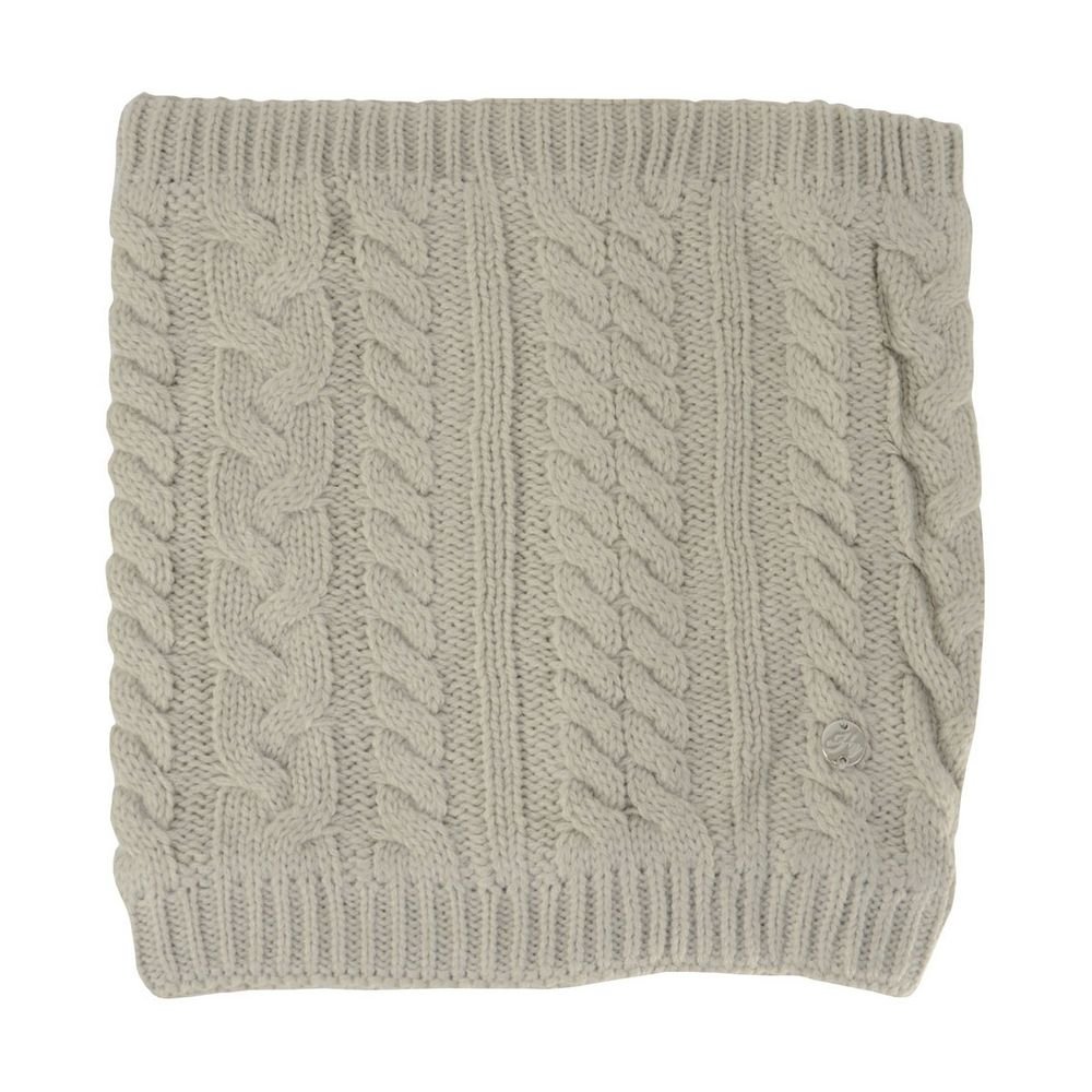 HyFASHION HyFASHION Men's Meribel Cable Knit Snood in Beige - 1