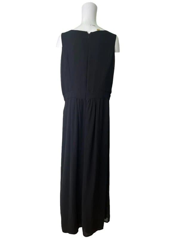 Simply Be Simply be dress size large 16 black maxi sequin chiffon women's new eu44 rrp £29