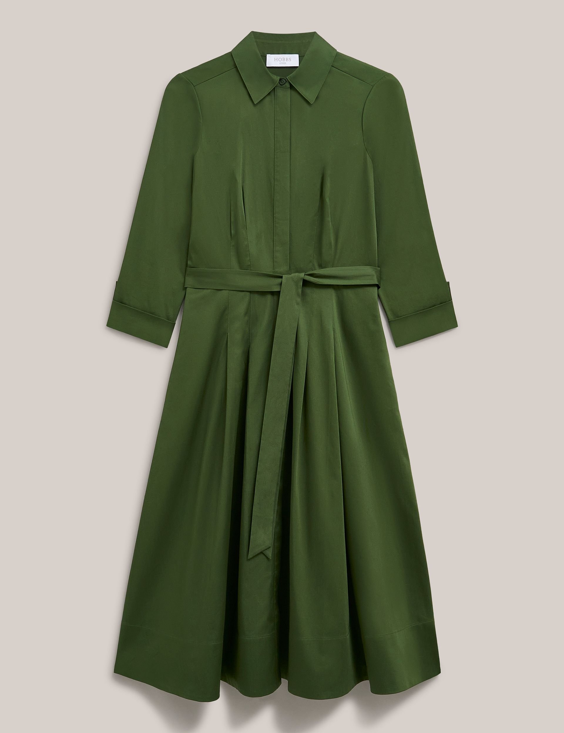 Hobbs London Hobbs London Women's Brigitta Midi Dress in Olive - 2