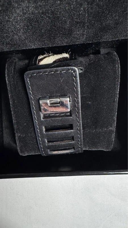 Karen Millen karen millen zebra print watch with crystals leather strap boxed