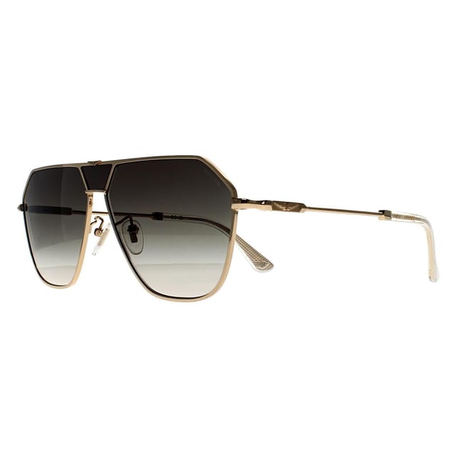 Police Police Men's Aviator Shiny Pink Gold Smoke Grey Gradient SPLL89 Horizon 8 - 2