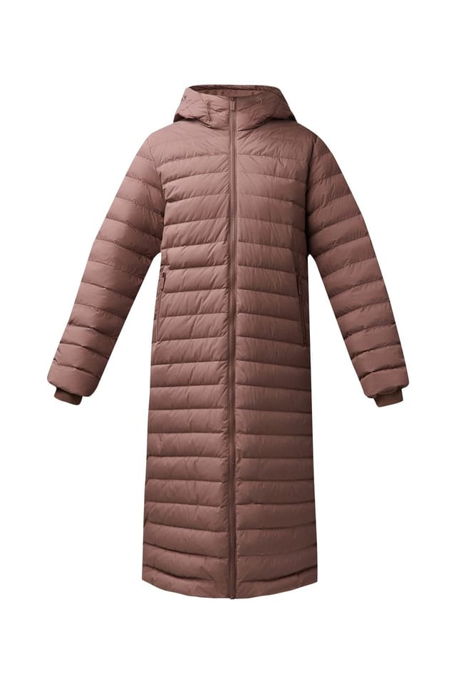 Sweaty Betty Sweaty Betty Women's Nimbus Lightweight Long Puffer Jacket Chestnut Brown - 2