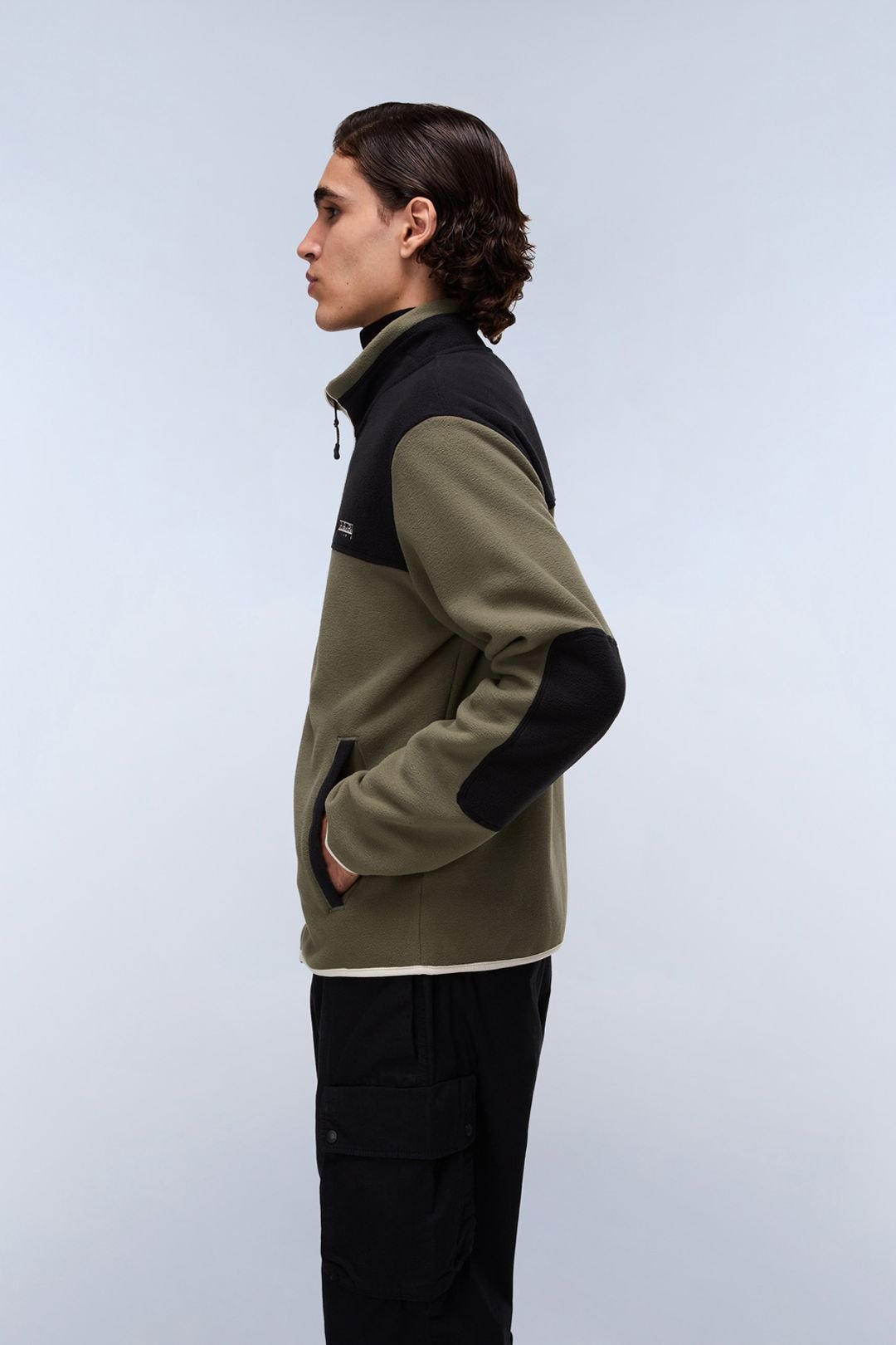 Napapijri Napapijri Men's T-Dergana Fz Fleece Tea Leaf in Khaki - 4