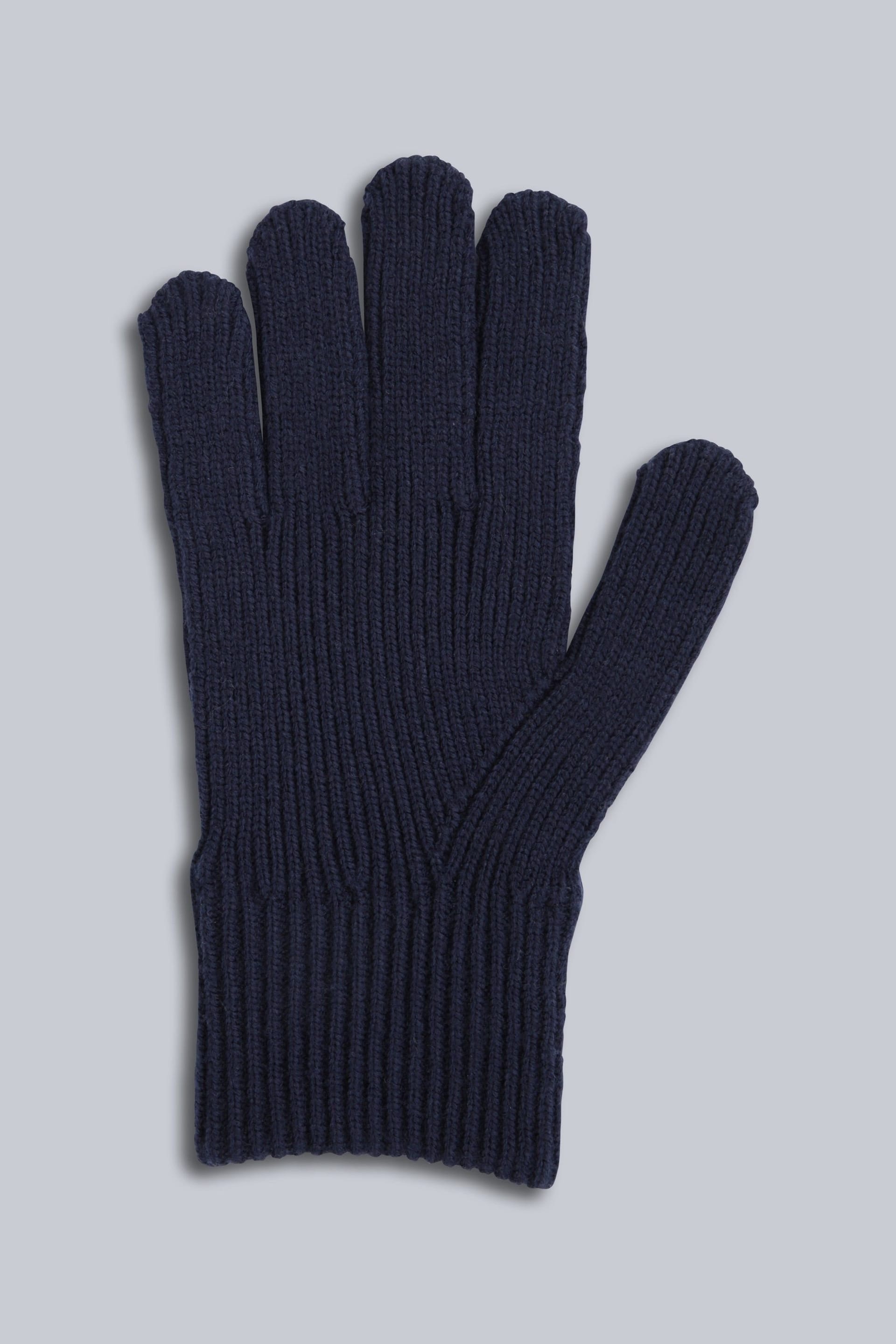 Animal Animal Men's 'Rowan' Warm Comfortable Lightweight Knitted Outdoor Winter Gloves in Navy - 4