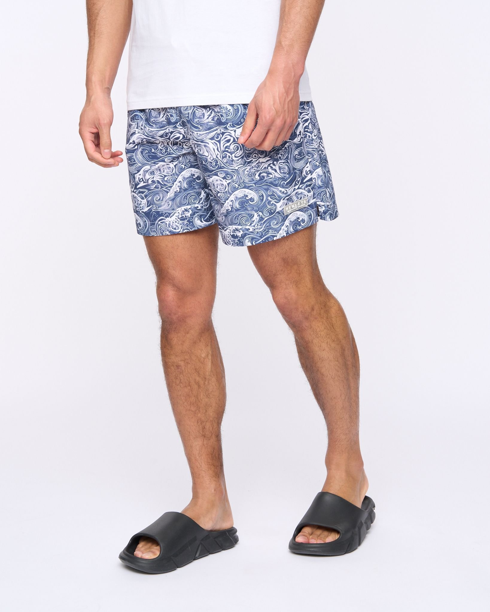 Henleys Henleys Men's Henwave Swim Shorts in Navy - 3