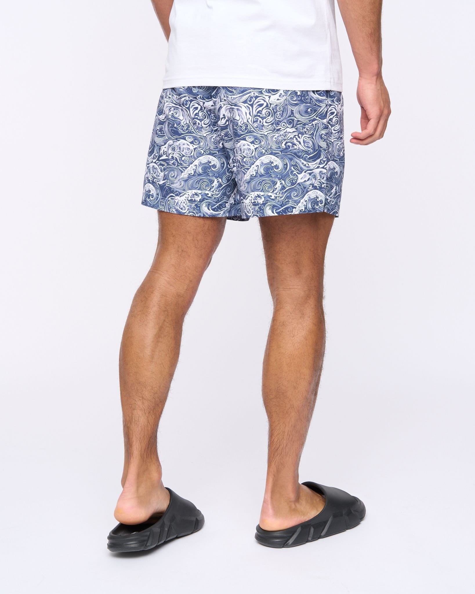 Henleys Henleys Men's Henwave Swim Shorts in Navy - 4