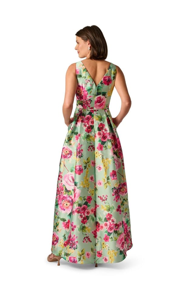 Adrianna Papell Adrianna Papell Women's High Low Twill Midi Dress - 3