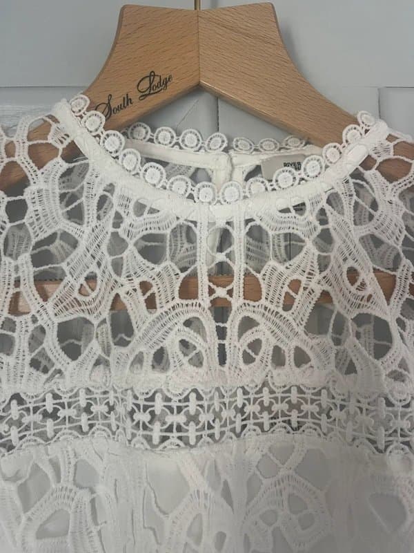 River Island River Island White Lace Blouse