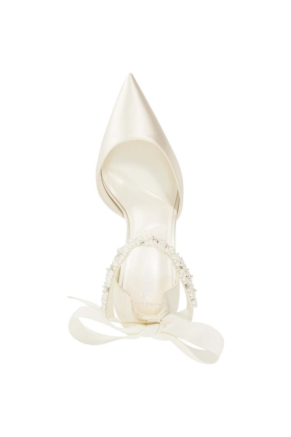 Dune London Dune London Women's Wide Fit 'Corsages' Court Shoes in White - 4