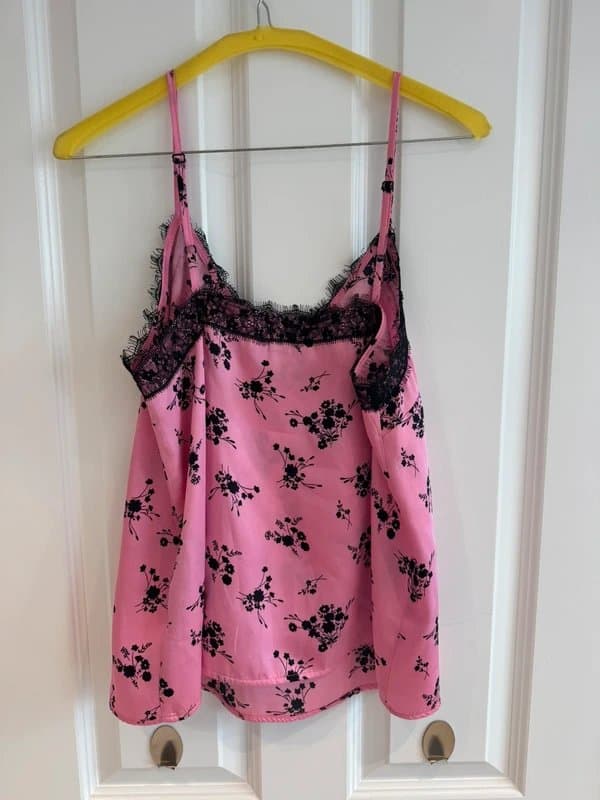 Topshop Topshop pink lace camisole uk 12