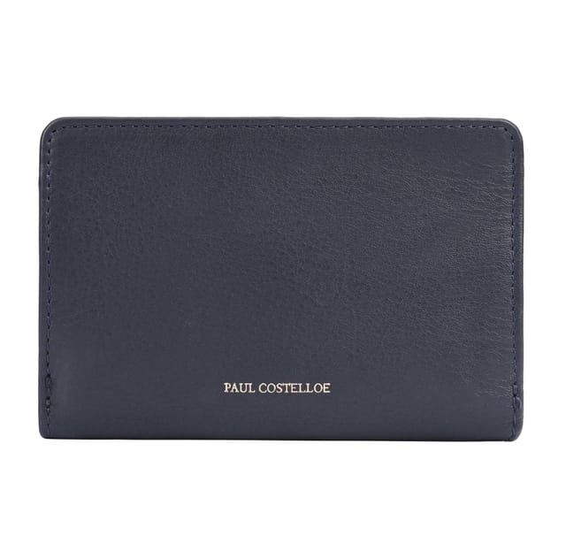 Paul Costelloe Paul Costelloe Women's Solidago Leather Purse in Navy - 3