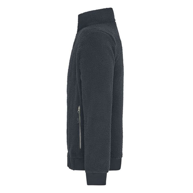 James and Nicholson James and Nicholson Men's Sherpa Fleece Jacket in Dark Grey - 3