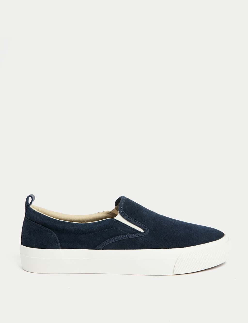 Marks & Spencer M&S Navy Suede Slip-On Pumps