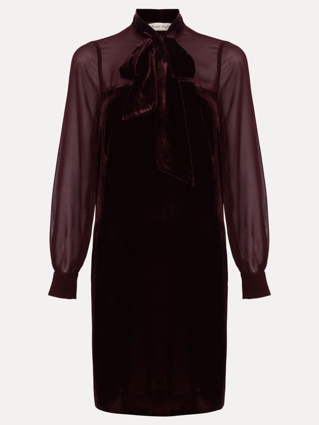 Phase Eight Phase Eight Women's Vinnie Velvet Dress in Wine - 2