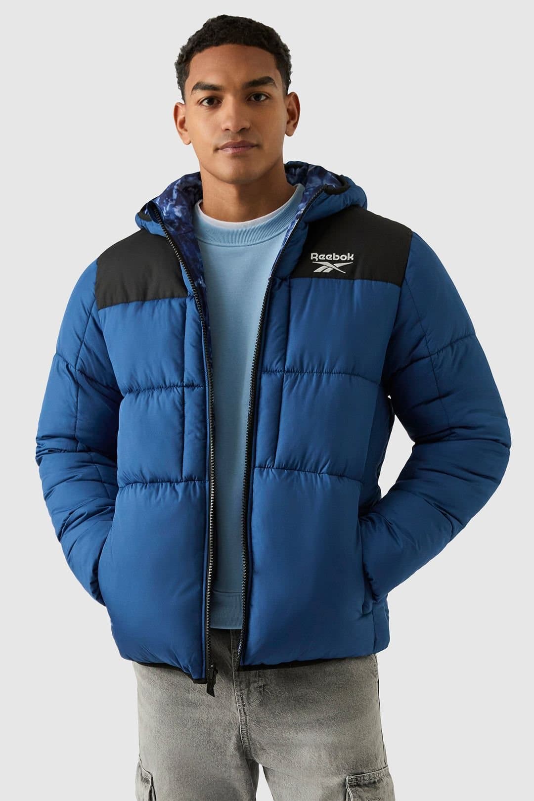 Reebok Reebok Men's Reversible Puffer in Blue
