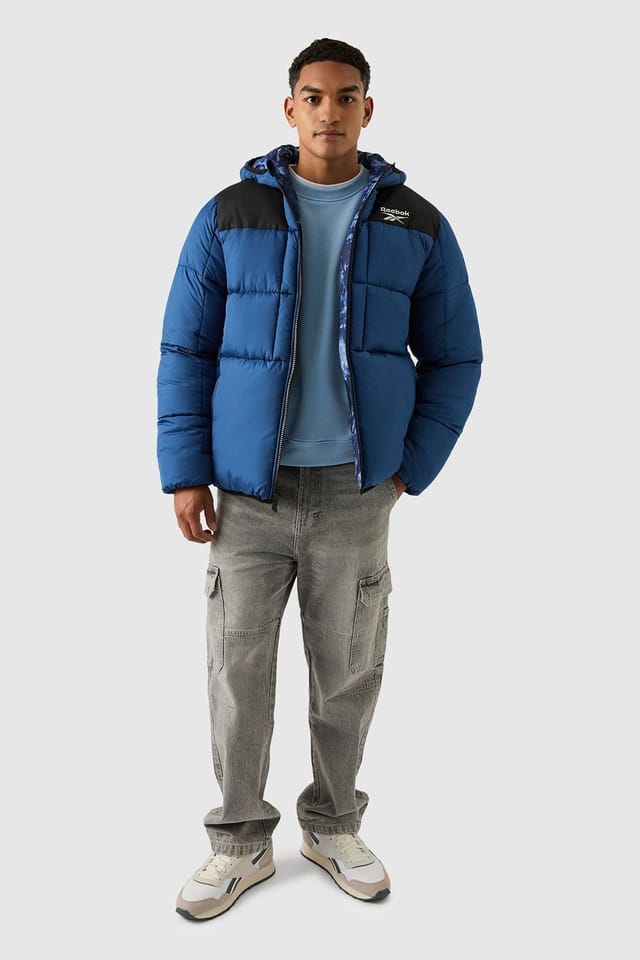 Reebok Reebok Men's Reversible Puffer in Blue - 3