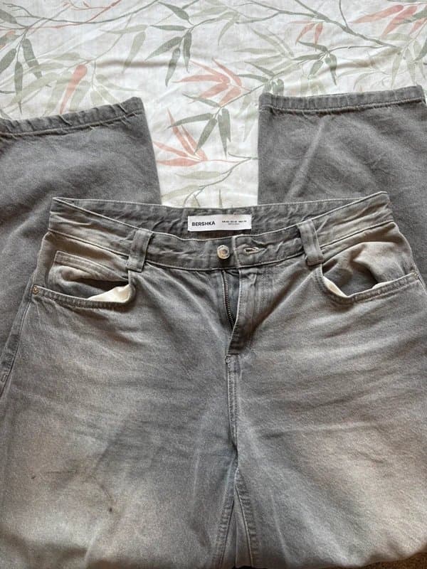Bershka Bershka Grey Baggy Jeans