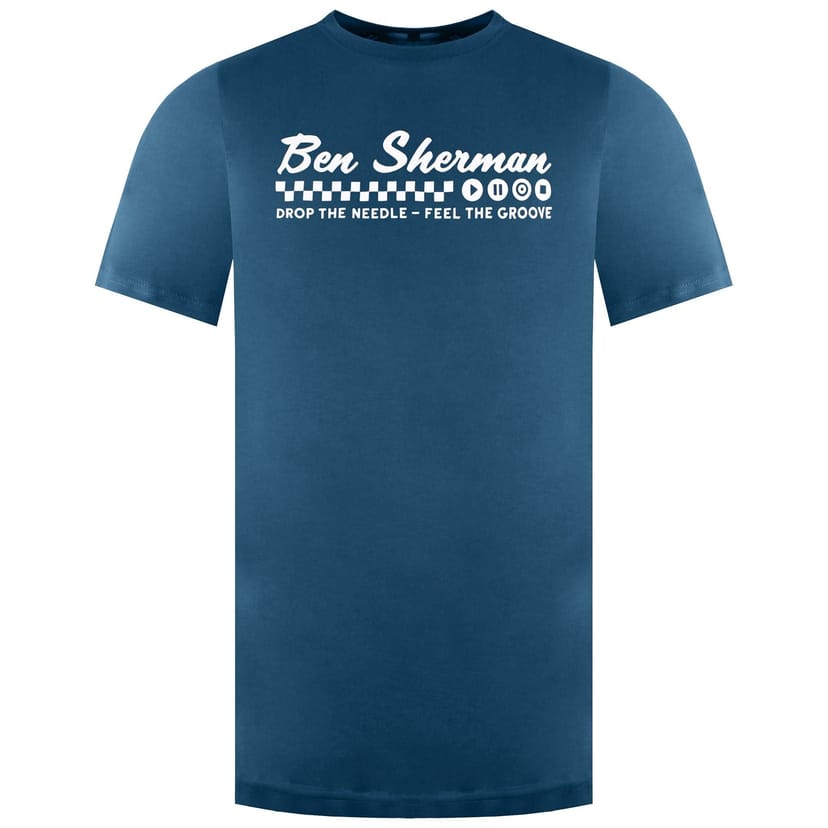 Ben Sherman Ben Sherman Men's Feel The Groove Teal T-Shirt - 1