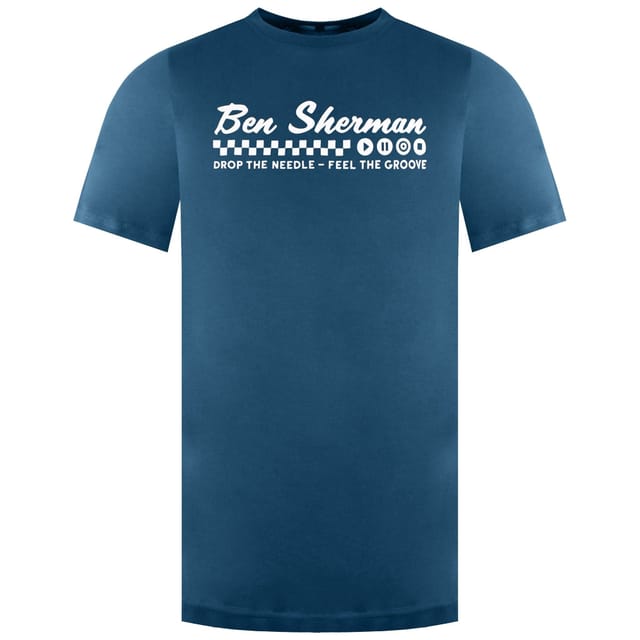Ben Sherman Ben Sherman Men's Feel The Groove Teal T-Shirt - 2