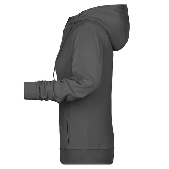 James and Nicholson James and Nicholson Women's Full Zip Hoodie in Dark Green - 3