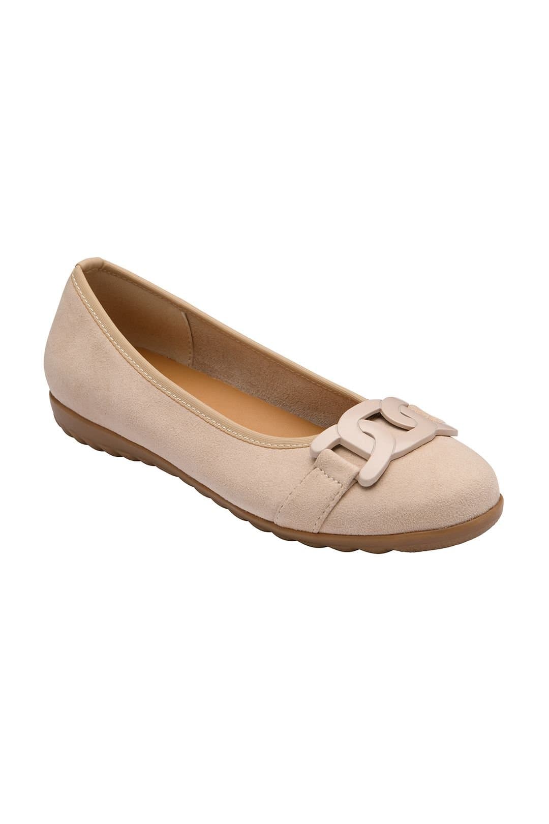 Lotus Lotus Women's 'Eleni' Textile Ballerina Shoes in Natural