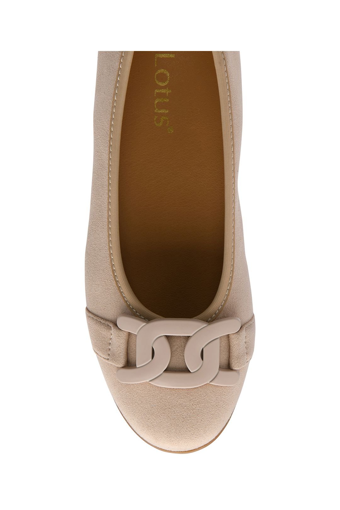 Lotus Lotus Women's 'Eleni' Textile Ballerina Shoes in Natural - 4