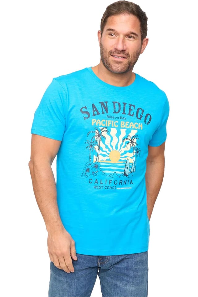 Bewley&Ritch Bewley&Ritch Men's Sandico T-Shirt in Turquoise - 2