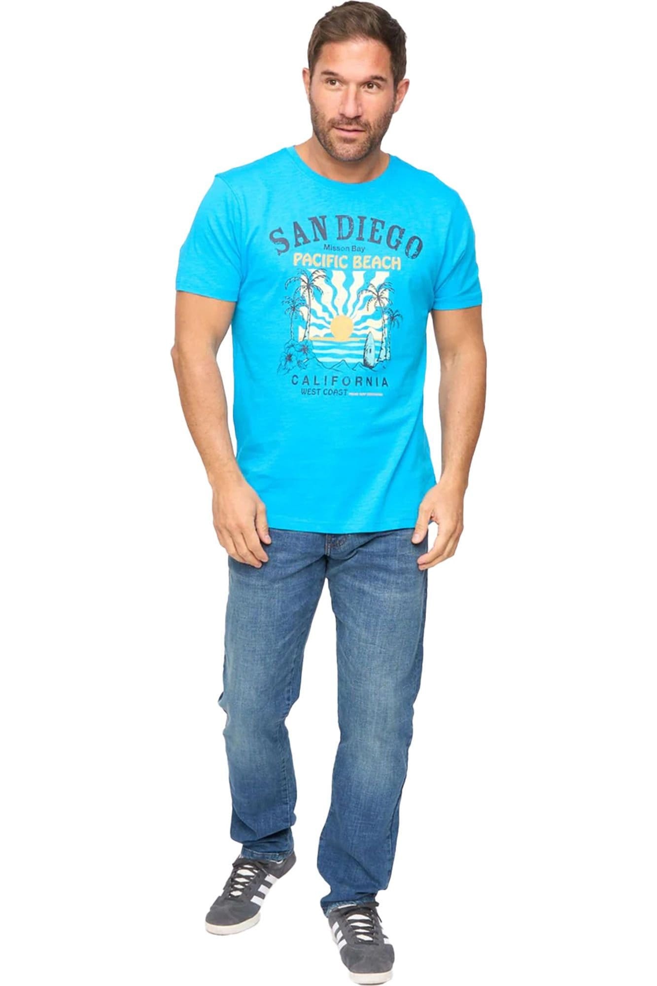Bewley&Ritch Bewley&Ritch Men's Sandico T-Shirt in Turquoise - 4