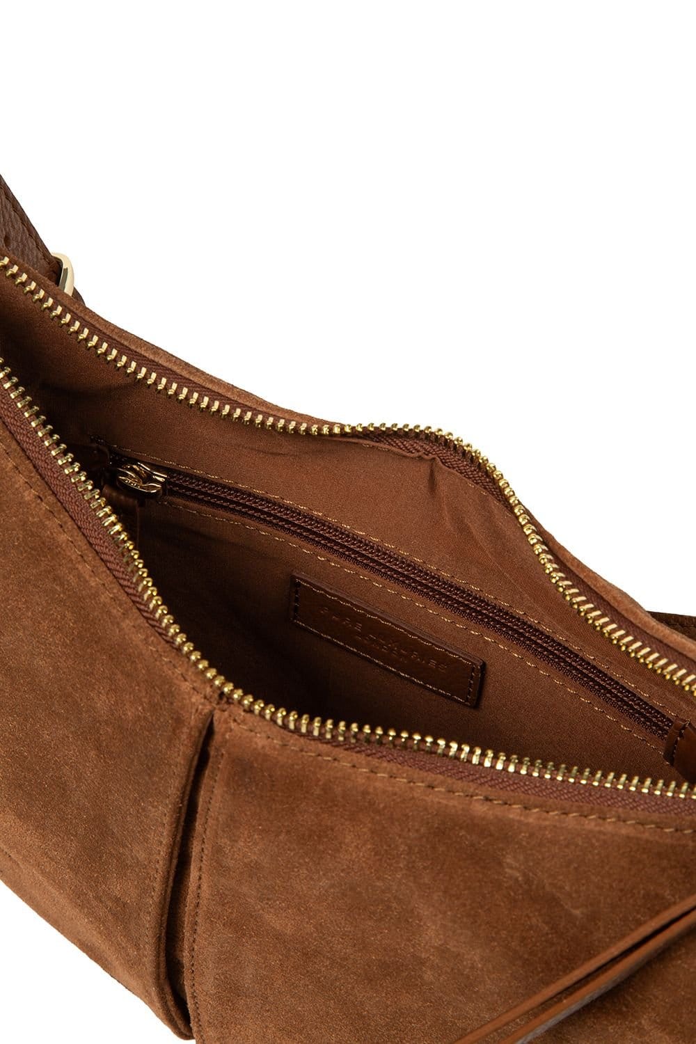 Pure Luxuries London Pure Luxuries London Women's 'Johanna' Suede Evening Bag in Tan - 4