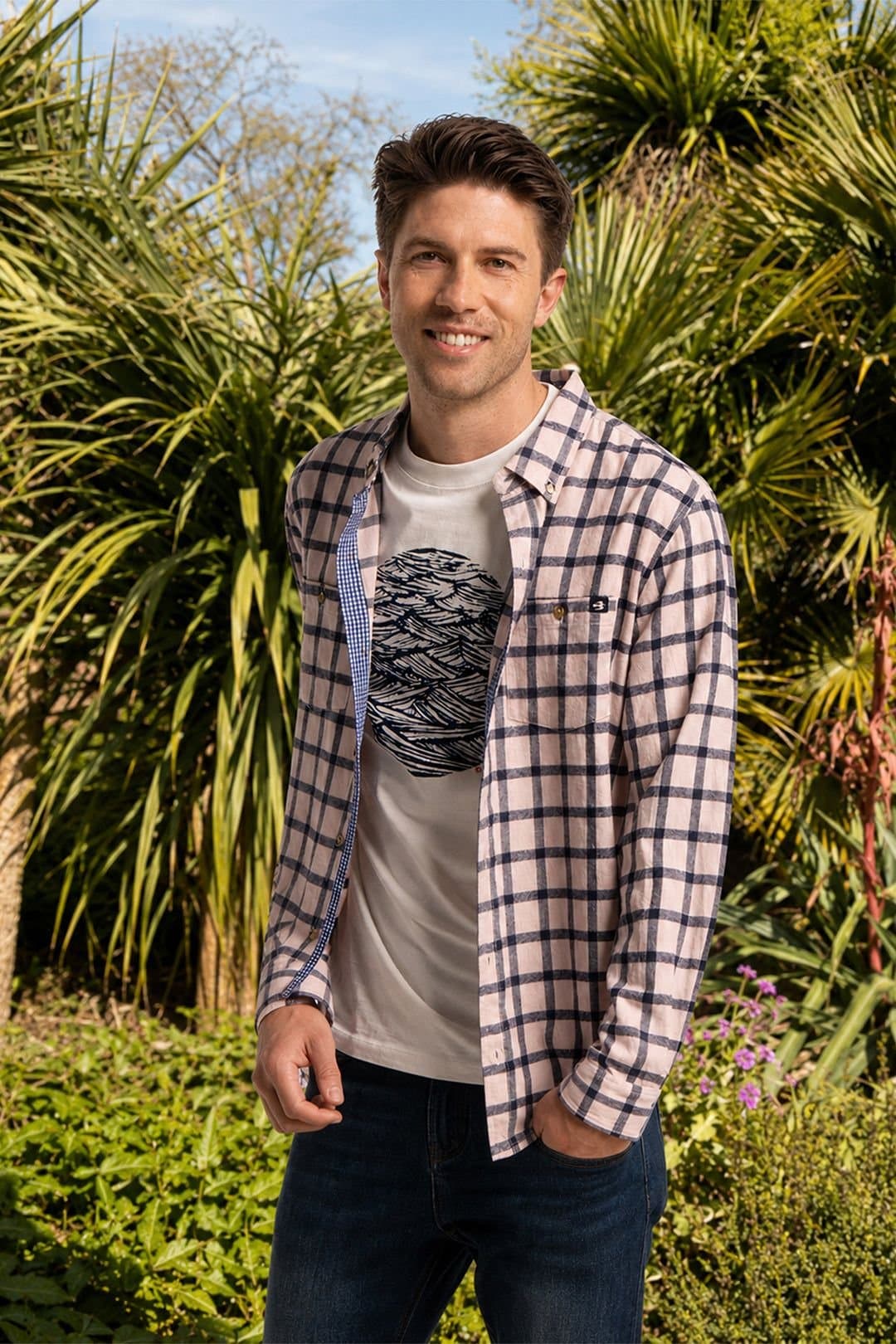 Brakeburn Brakeburn Men's Elverson Check Shirt in Pink
