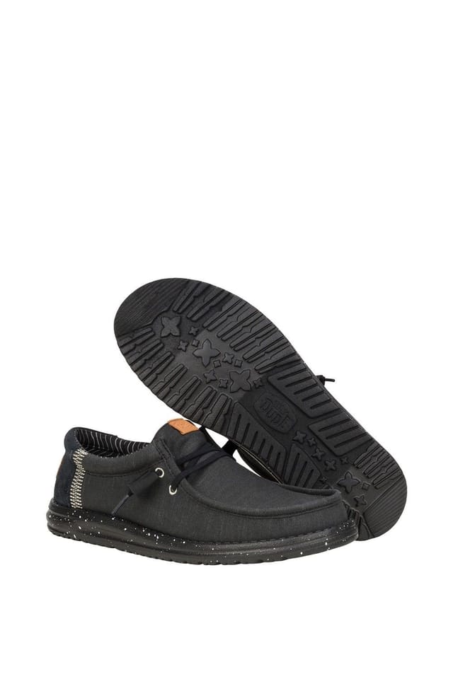 Hey Dude Hey Dude Men's Wally Elevated Basics Shoes in Black - 2