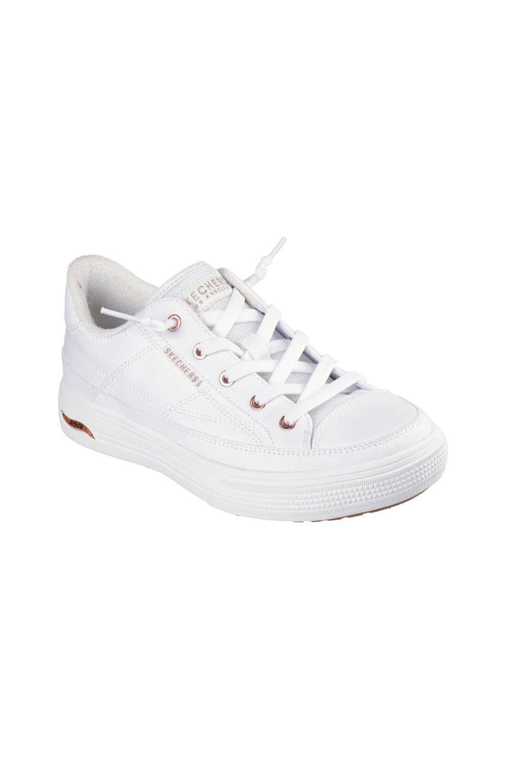 Skechers Skechers White Canvas Slip-On Trainers