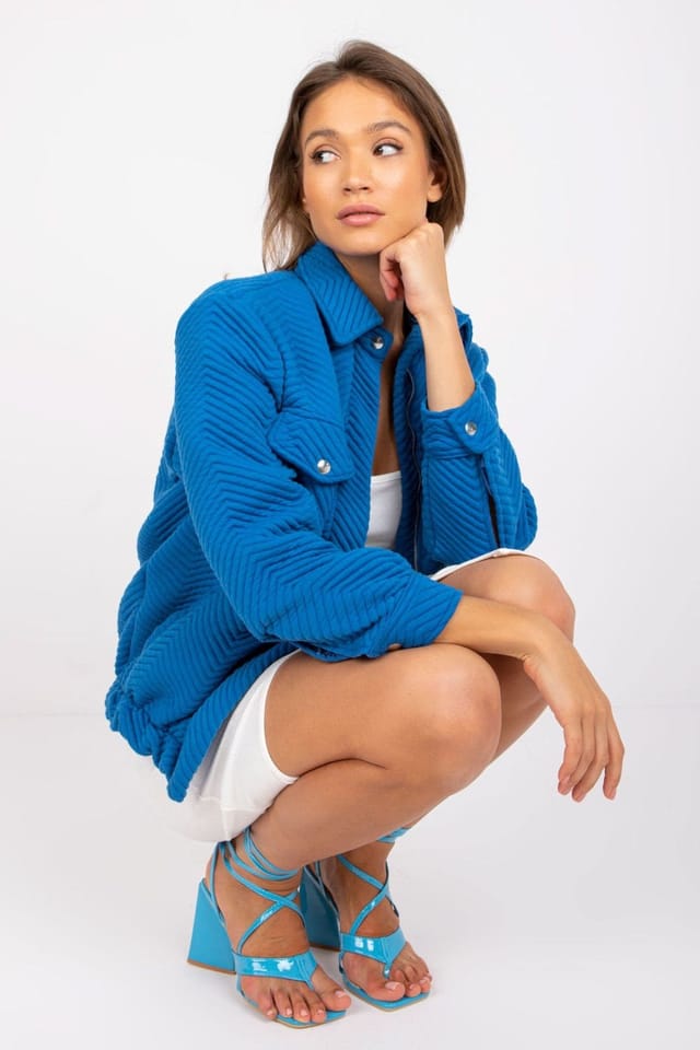 Love Lace Love Lace Women's Quilted Transitional Jacket for Urban Wear Style 184551 in Blue - 3