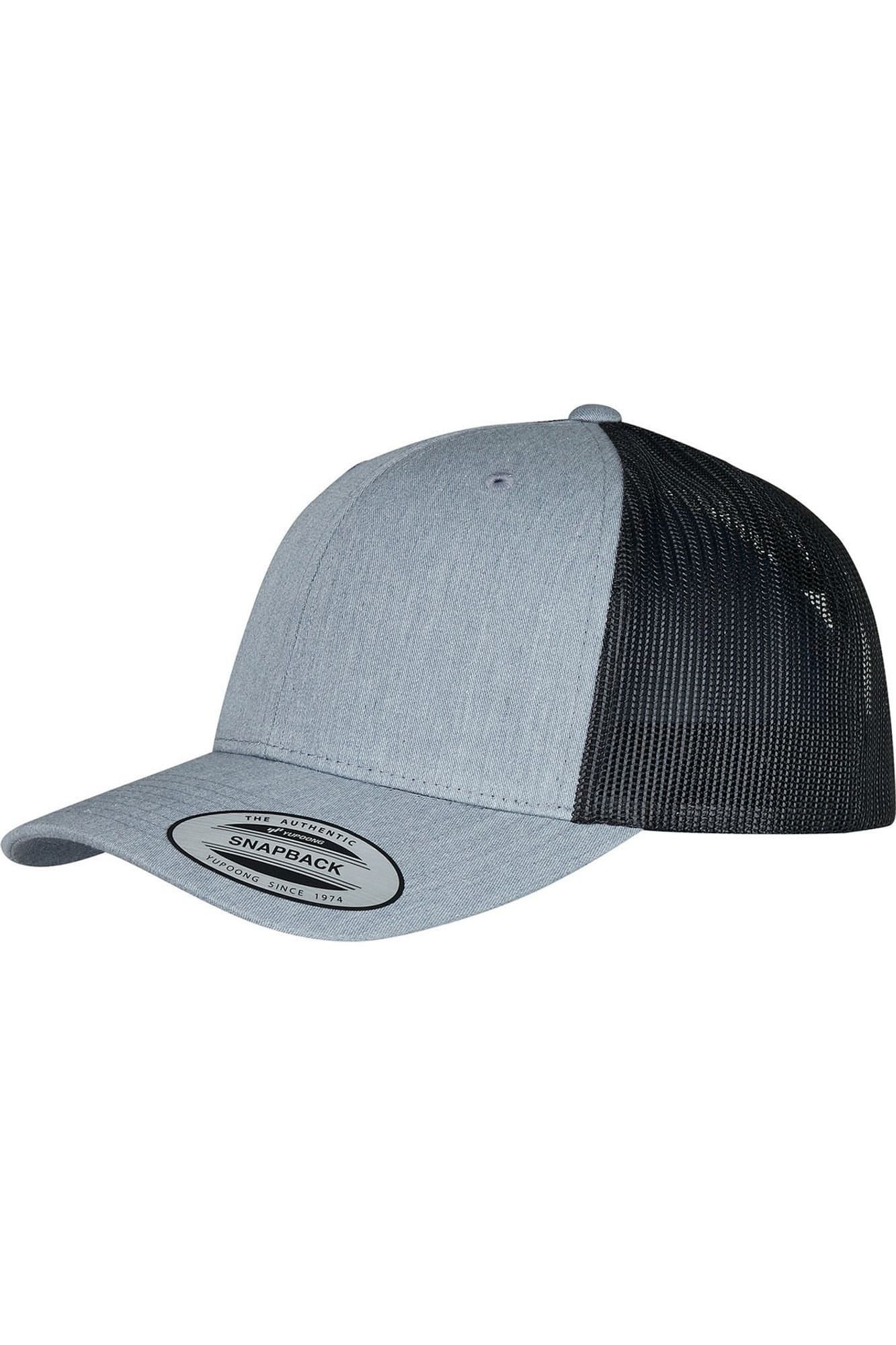 Classic Classic Men's Retro Two Tone Trucker Cap in Mid Grey