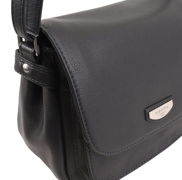 Dents Dents Women's Zinnia Leather CrossBody Bag in Navy - 3