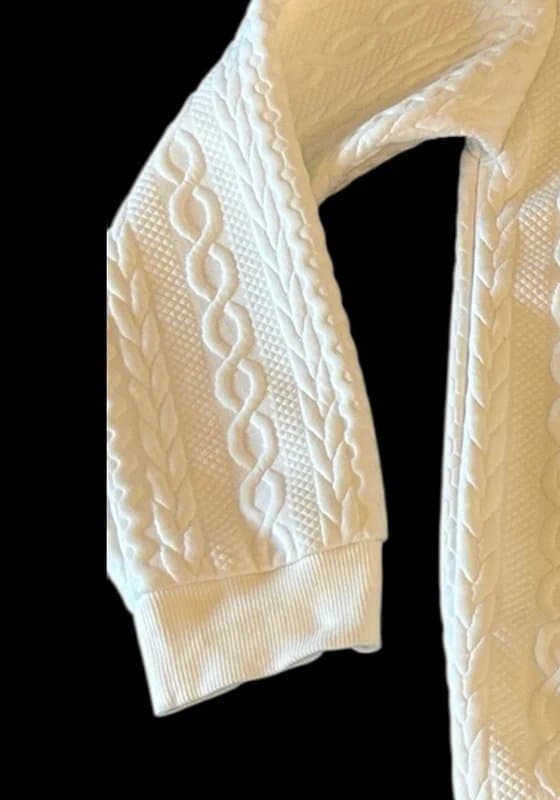 Shein Women's White Drop Shoulder Jacket - Size XL - Oversized Fit