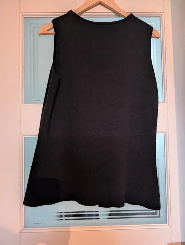 New Look New Look Knitted Button Up Waistcoat UK14