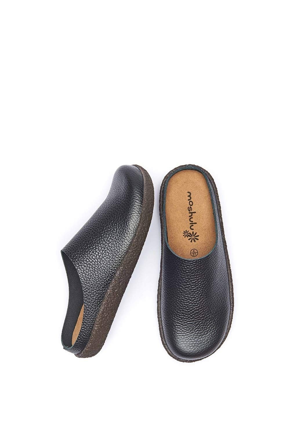 Moshulu Moshulu Women's 'Pevensey' Unlined Leather Clogs in Black - 2