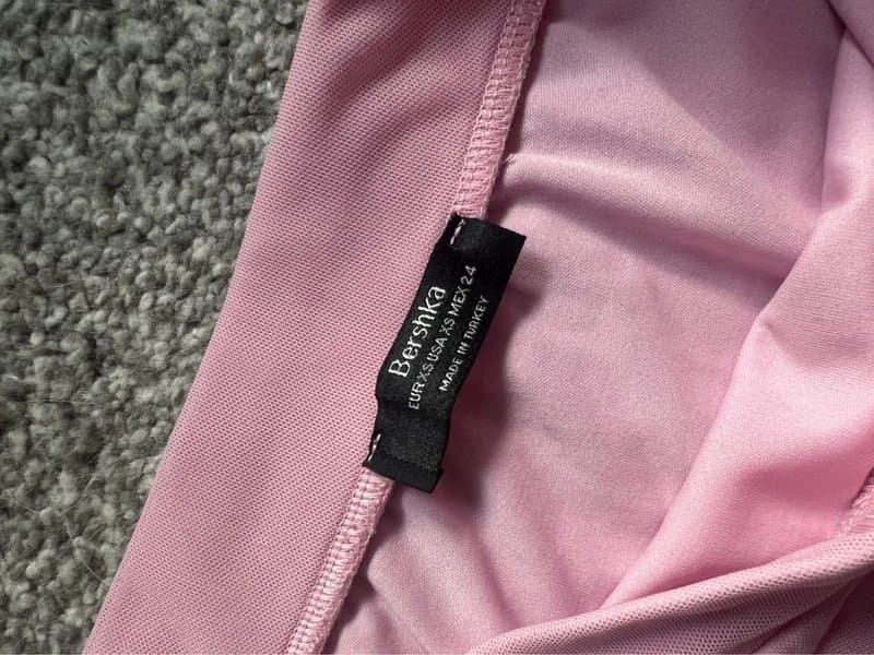 Bershka Midi Pink Skirt