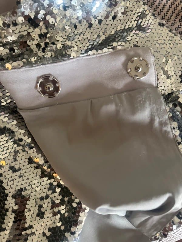 Mistress Rocks Mistress rocks silver sequin mini skirt