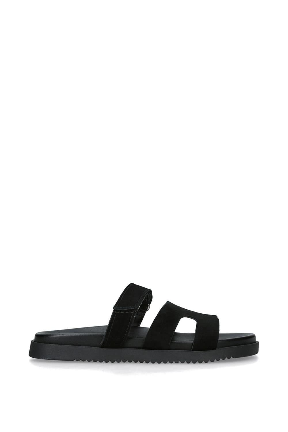 Steve Madden STEVE MADDEN Women's 'Missile E 015' Suede Sandals in Black