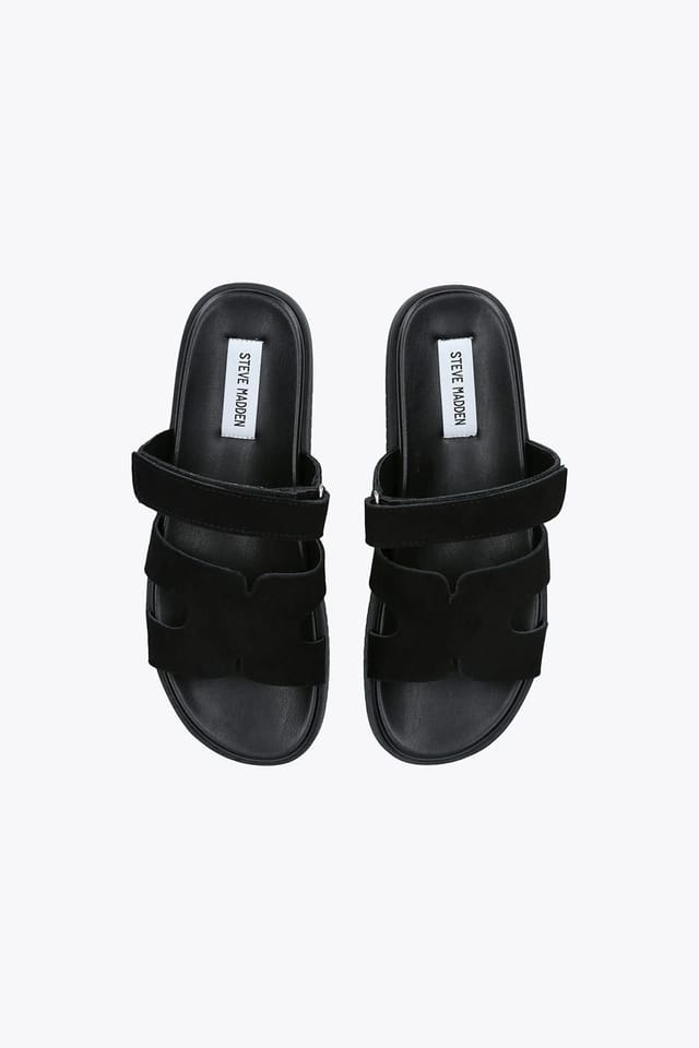 Steve Madden STEVE MADDEN Women's 'Missile E 015' Suede Sandals in Black - 2